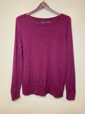 Banana Republic Women's 100% Merino Wool Crew Neck Lightweight Sweather Sz Large